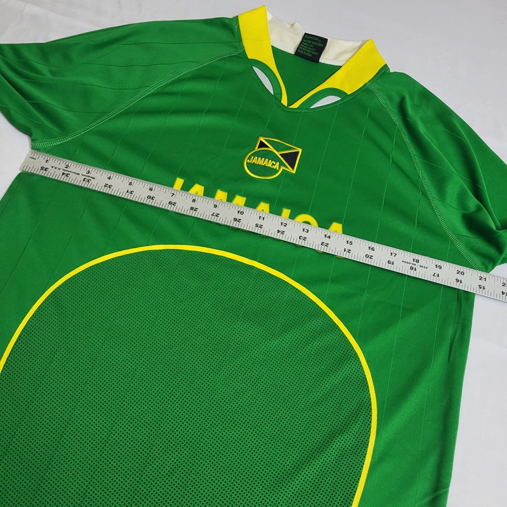 Jamaica Soccer Jersey Mens XL Green Yellow Football Futball Shirt Top - Picture 6 of 8